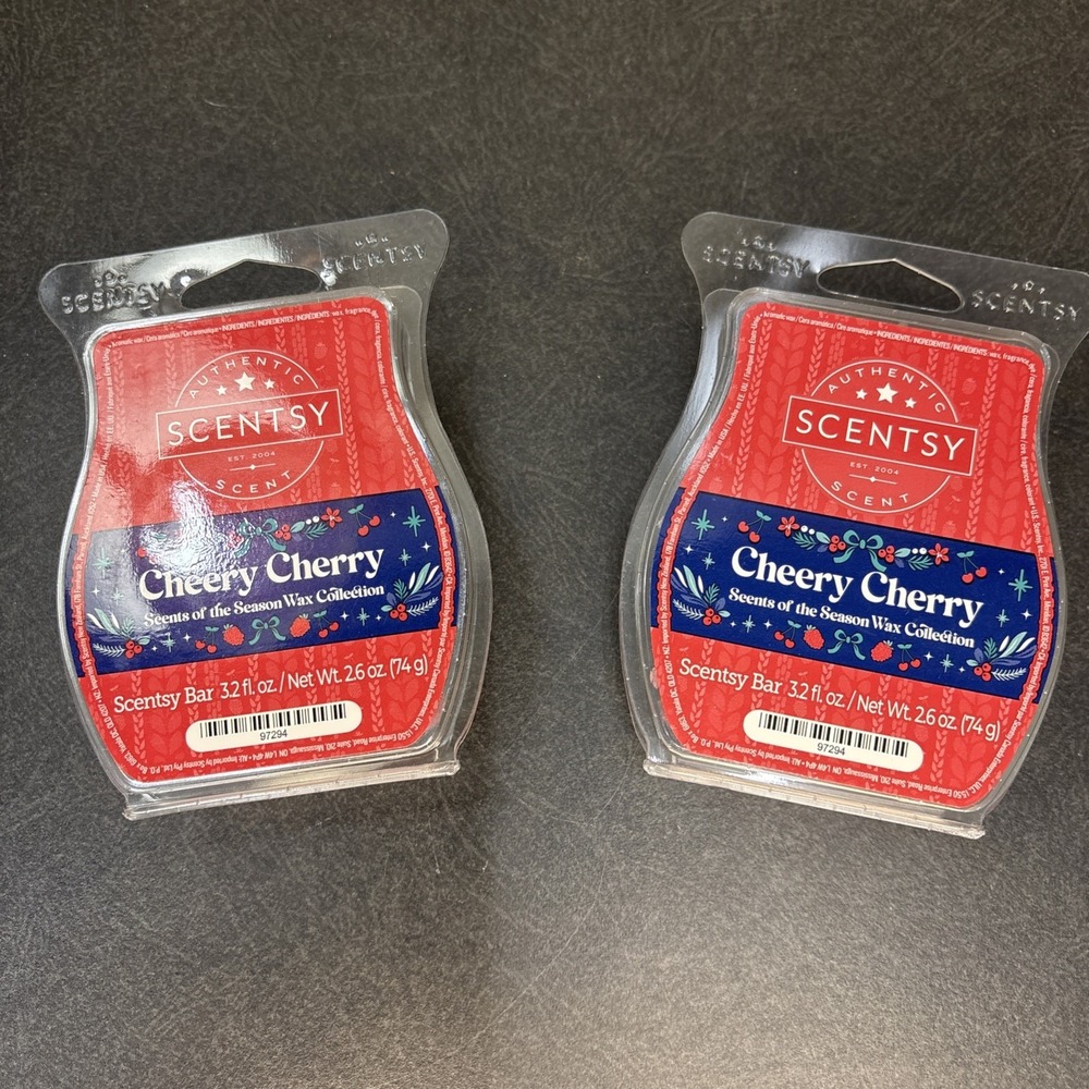 2~SCENTSY ~ Cheery Cherry~Wax Bars~NEW‎